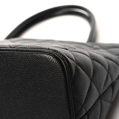 Chanel Caviar Quilted Medallion Tote Black 12 of 15