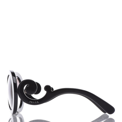 Prada Baroque Sunglasses SPR 27N Black 3 of 8