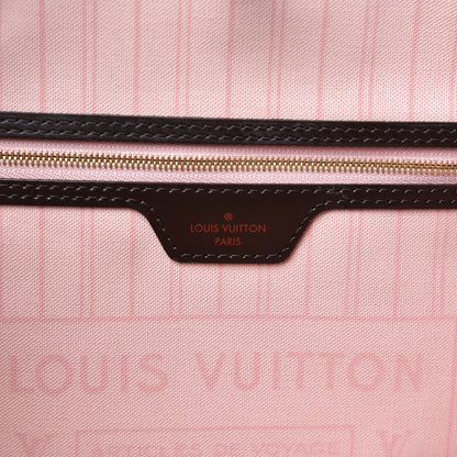 Louis Vuitton Damier Ebene Neo Neverfull MM Rose Ballerine 7 of 12
