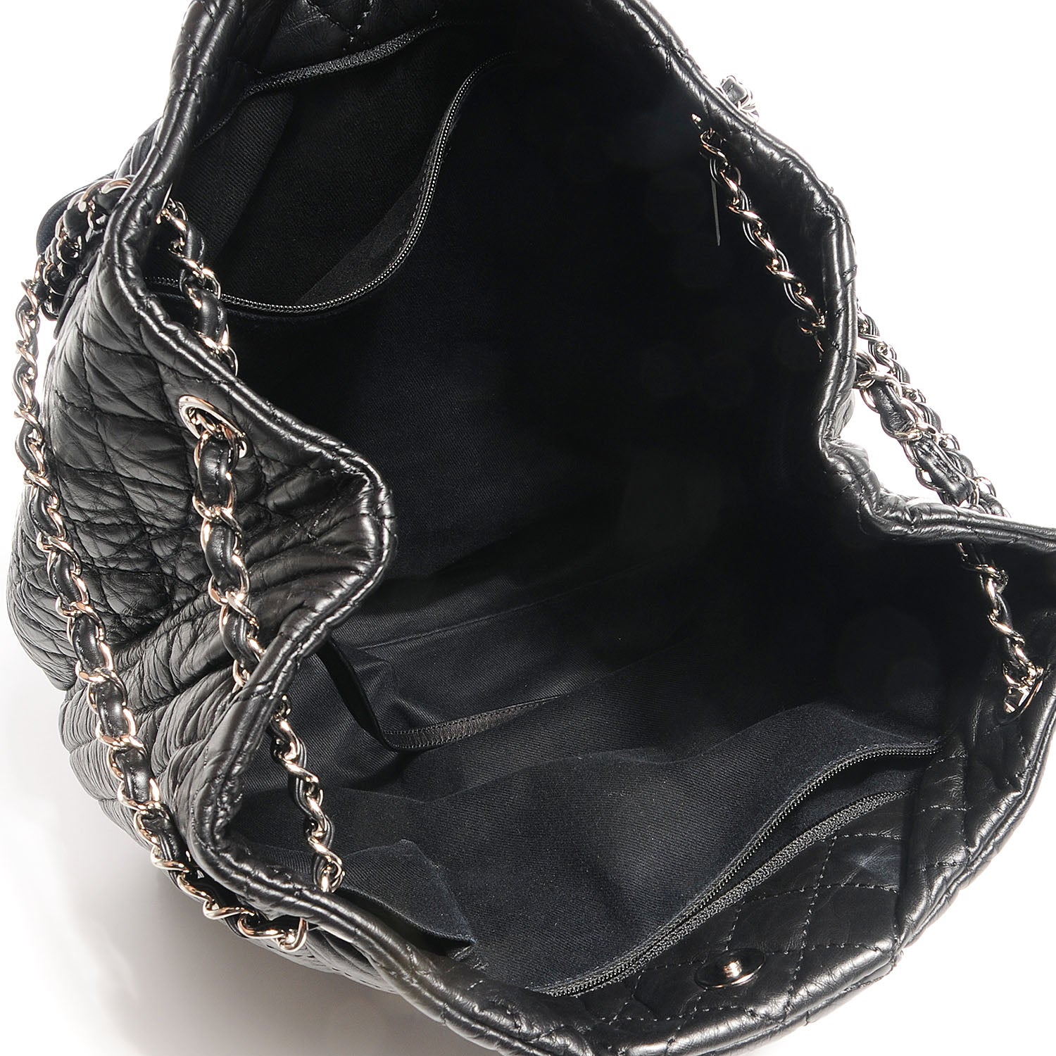Chanel Aged Calfskin Karl's Cabas Tote Black 5 of 7