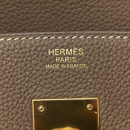 Hermes Togo Birkin 30 Etoupe 6 of 13
