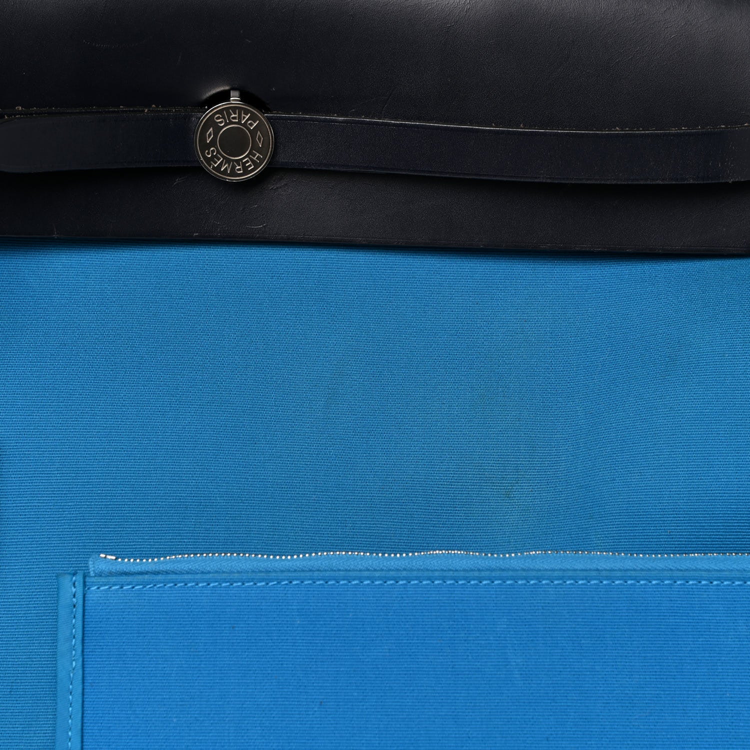 Hermes Toile Vache Hunter Herbag Zip 39 MM Bleu Zanzibar 9 of 17