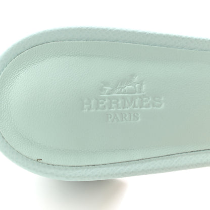 Hermes Epsom Oasis Sandals 38 Vert Embrun 7 of 10