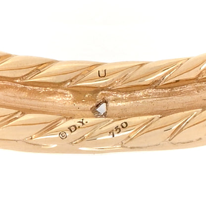 David Yurman 18K Yellow Gold Diamond Modern Renaissance Band Ring 53 6.25 4 of 4