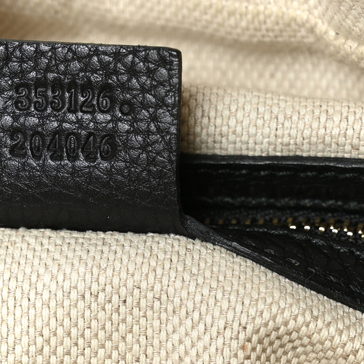 Gucci Pebbled Calfskin Medium Soho Bowler Black 7 of 10