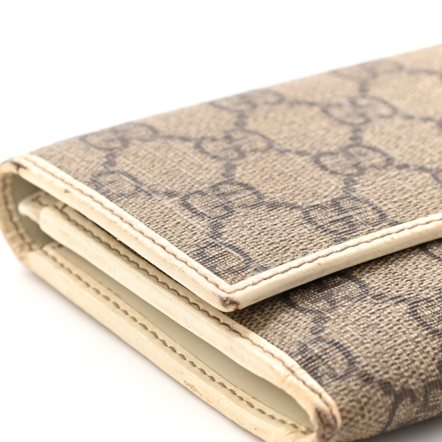 Gucci GG Plus Monogram Joy Continental Flap Wallet Beige Ebony Gesso 11 of 20