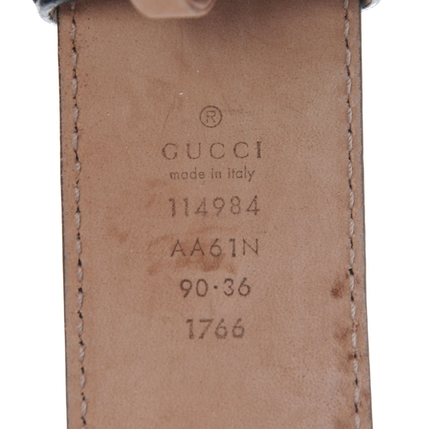 Guccissima Interlocking G Belt 90 36 Black