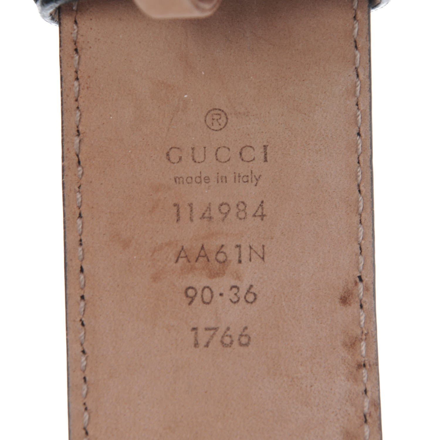 Gucci Guccissima Interlocking G Belt 90 36 Black 4 of 11