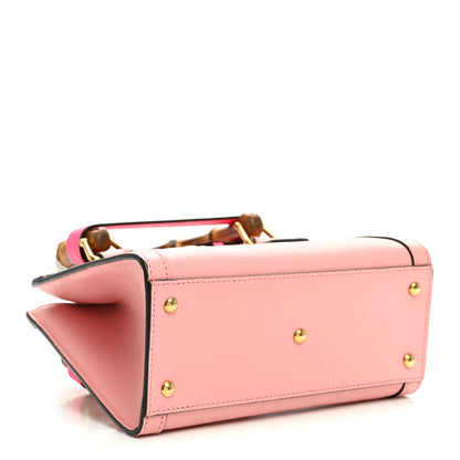 Gucci Wonka Grain Calfskin Mini Diana Tote Bag Wild Rose Fuxia Fluo 4 of 12