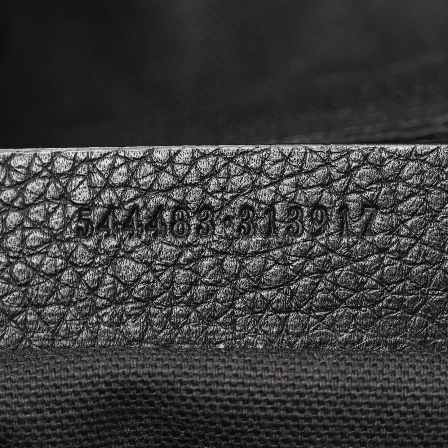 Grainy Calfskin Padlock Skull Clutch Black