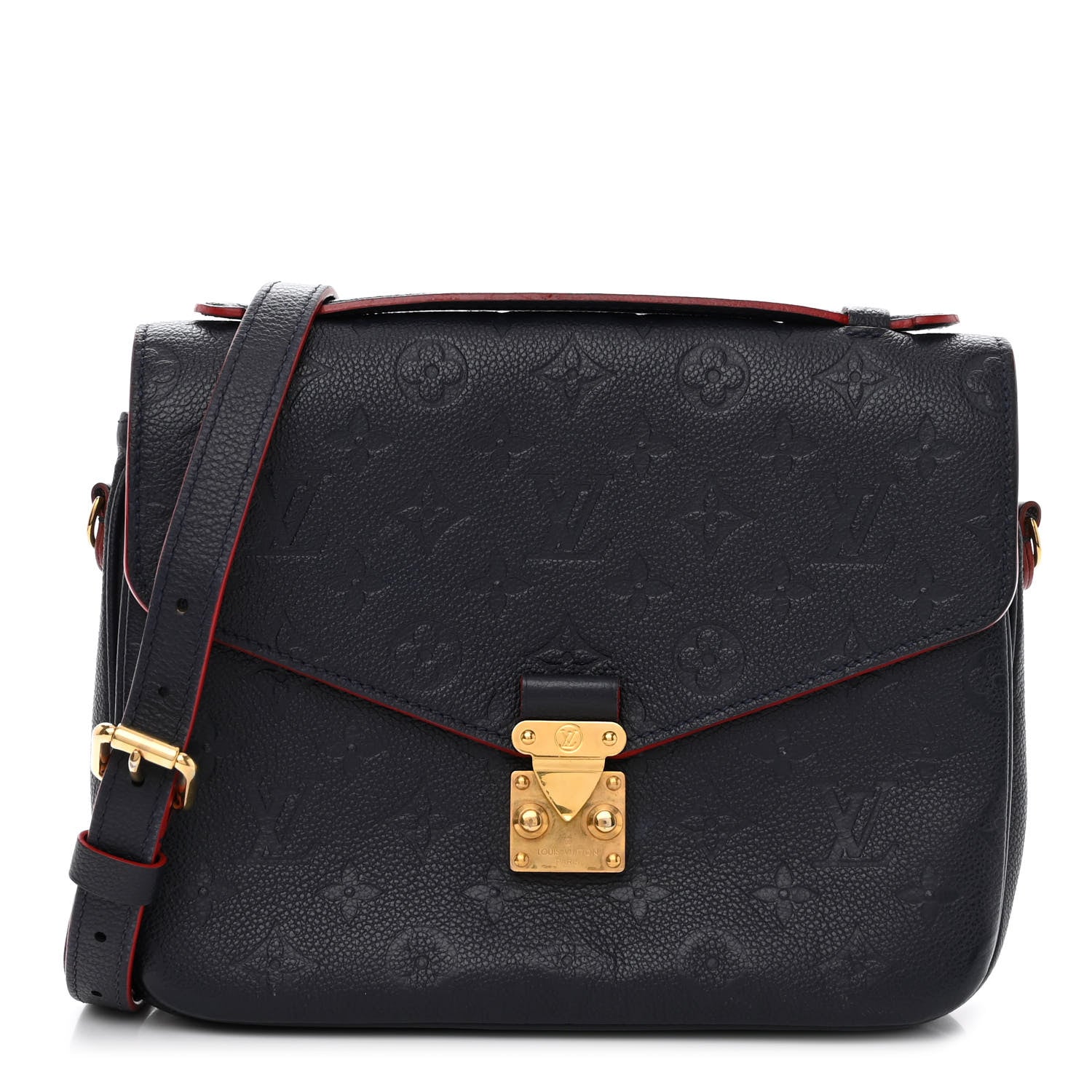 Louis Vuitton LOUIS VUITTON Empreinte Pochette Metis Marine Rouge 1 of 11