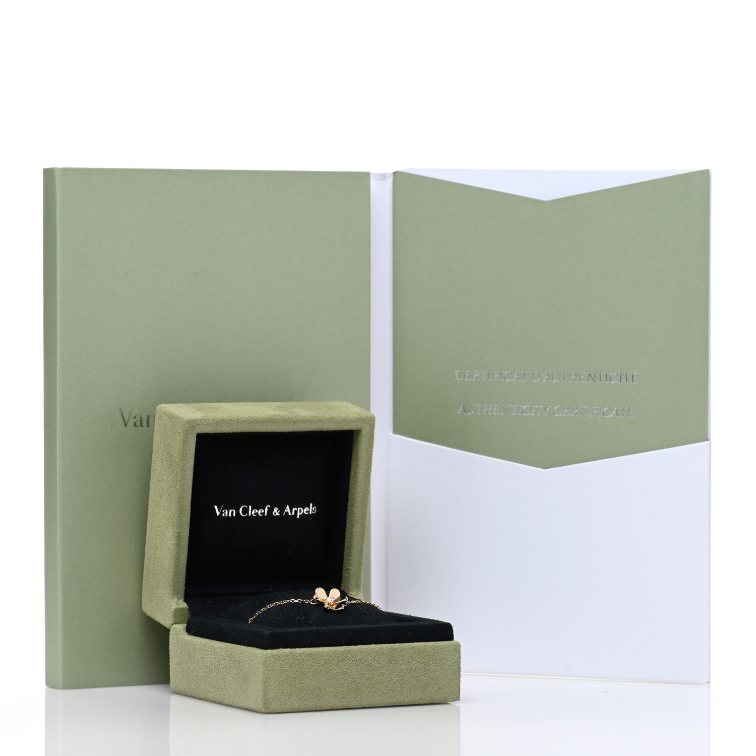 Van Cleef & Arpels 18K Yellow Gold Diamond Mini Frivole Bracelet 4 of 4