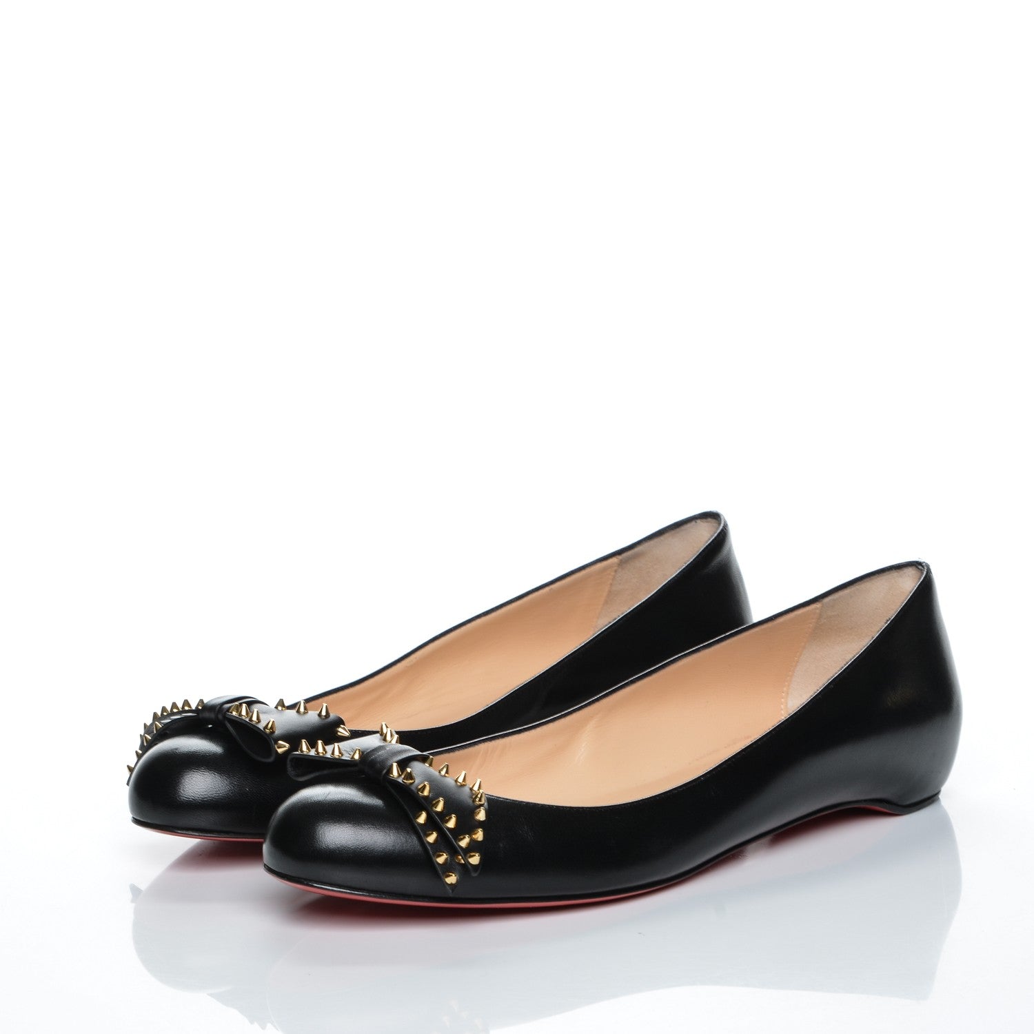 Christian Louboutin Nappa Ballalarina Flats 40.5 Black 3 of 7