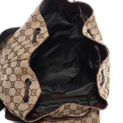 Gucci GG Monogram Single Buckle Backpack Brown 5 of 7