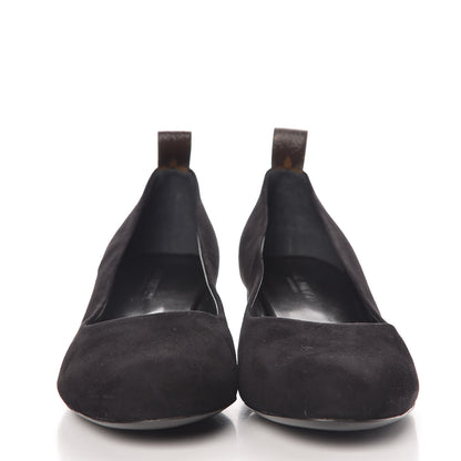 Louis Vuitton Suede Uniformes Pump 40 Black 2 of 10