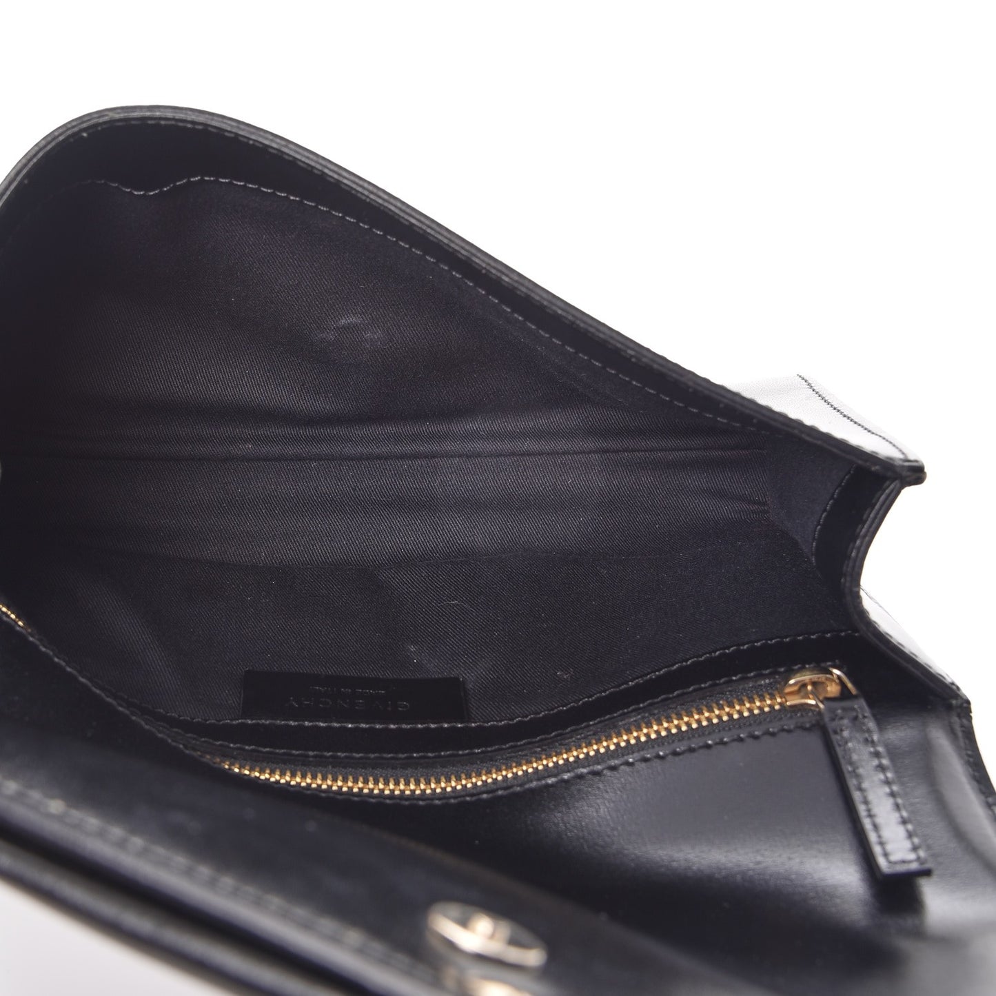 Calfskin Antigona Evening Clutch Black