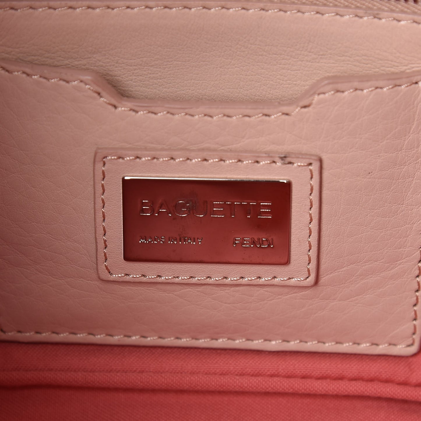Calfskin Fox Mink Fur Monster Crocodile Embossed Baguette Rosa Plaster Multicolor
