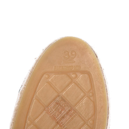 Chanel Lambskin CC Espadrilles 39 Beige Black 14 of 20