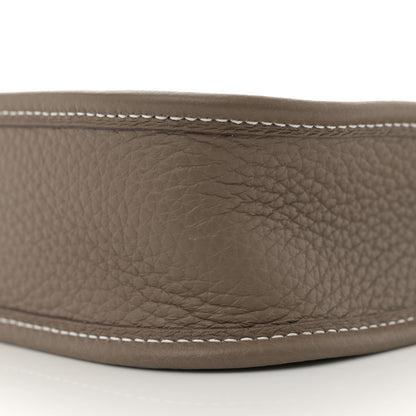 Hermes Taurillon Clemence Amazone Evelyne TPM Etoupe Bleu Indigo 10 of 11
