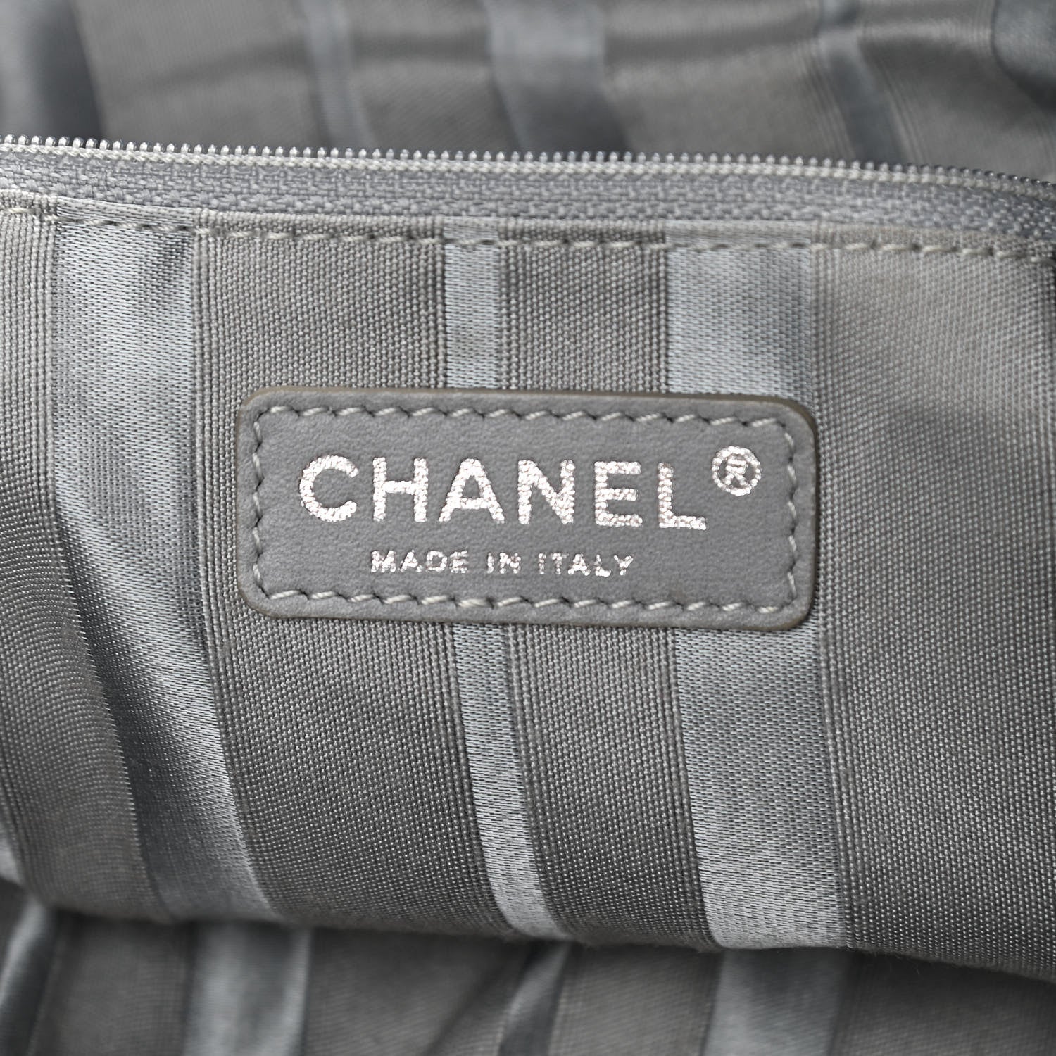 Chanel Denim Small CC Discus Tote Blue 6 of 10
