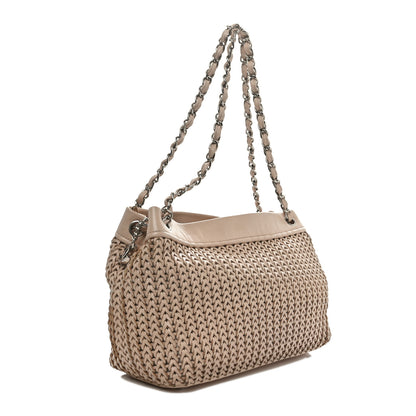 Chanel Caviar Braided Small CC Tote Beige 3 of 10