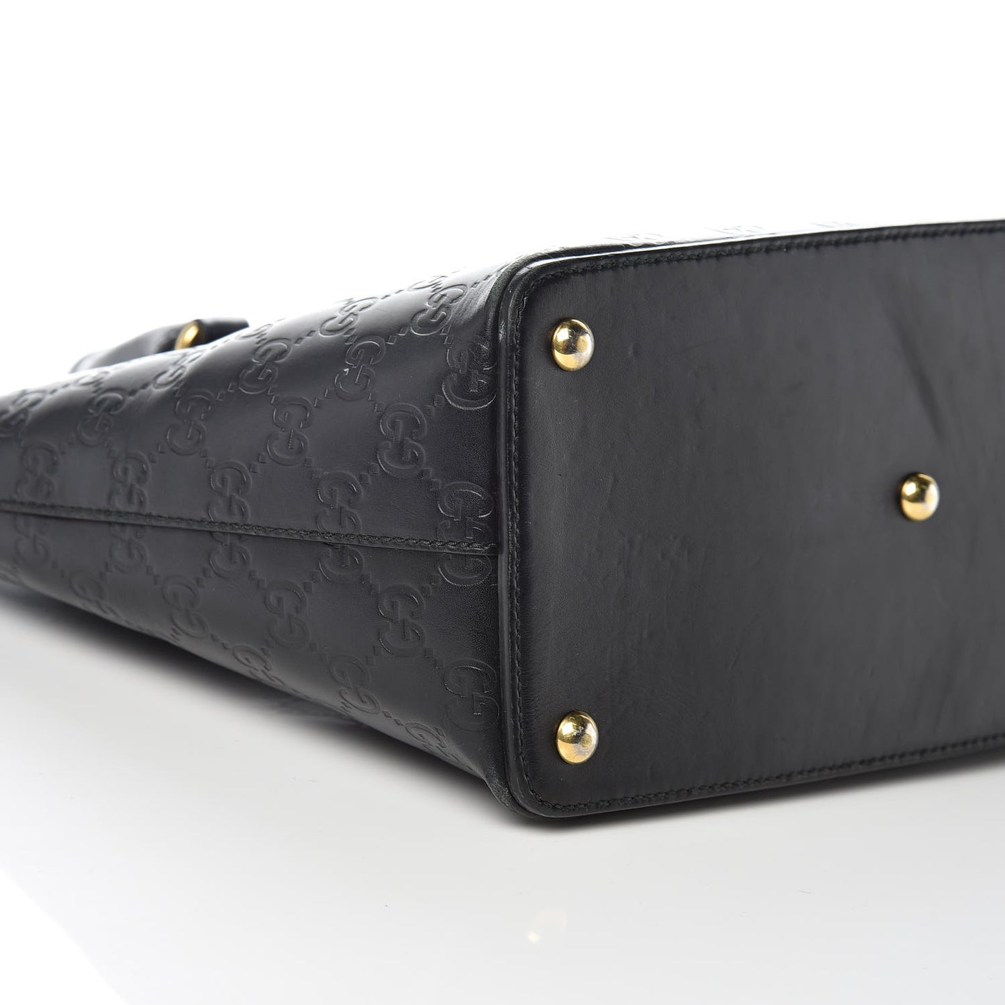Guccissima Small Zippered Bucket Tote Black
