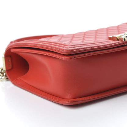 Chanel Lambskin Quilted New Medium Boy Flap Red 6 of 11