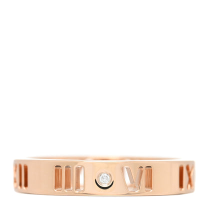Tiffany 18K Rose Gold Diamond Atlas Pierced Ring 50 5.25 3 of 4