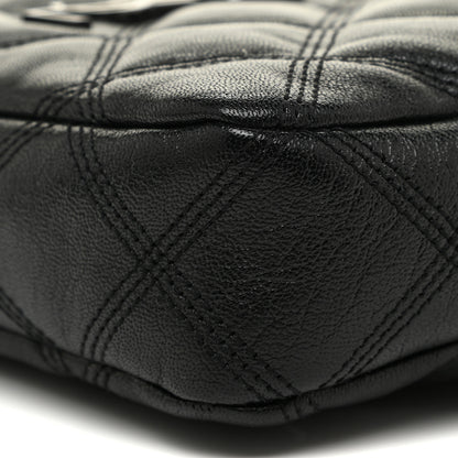Saint Laurent Grained Lambskin Quilted Mini Becky Double Zip Bag Black 10 of 11
