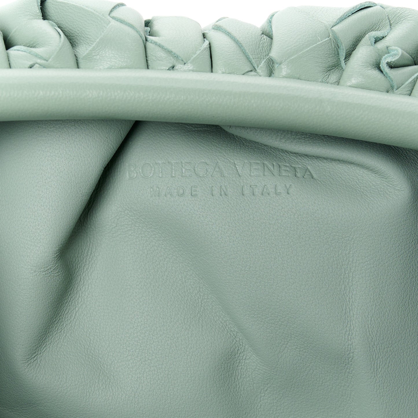 Nappa Intrecciato Teen Pouch Sage