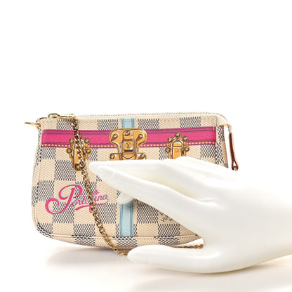 Louis Vuitton Damier Azur Summer Trunks Portofino Mini Pochette Accessories 2 of 9