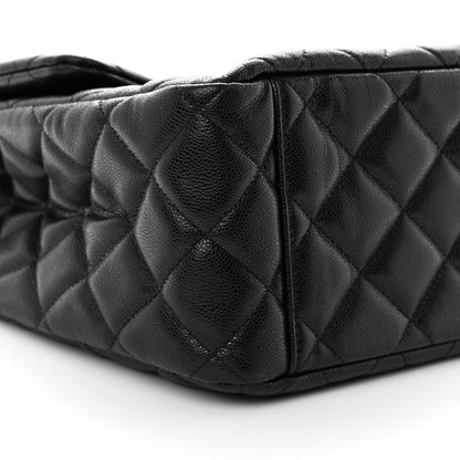 Chanel Caviar Quilted XXL Travel Flap Bag Black 9 of 11