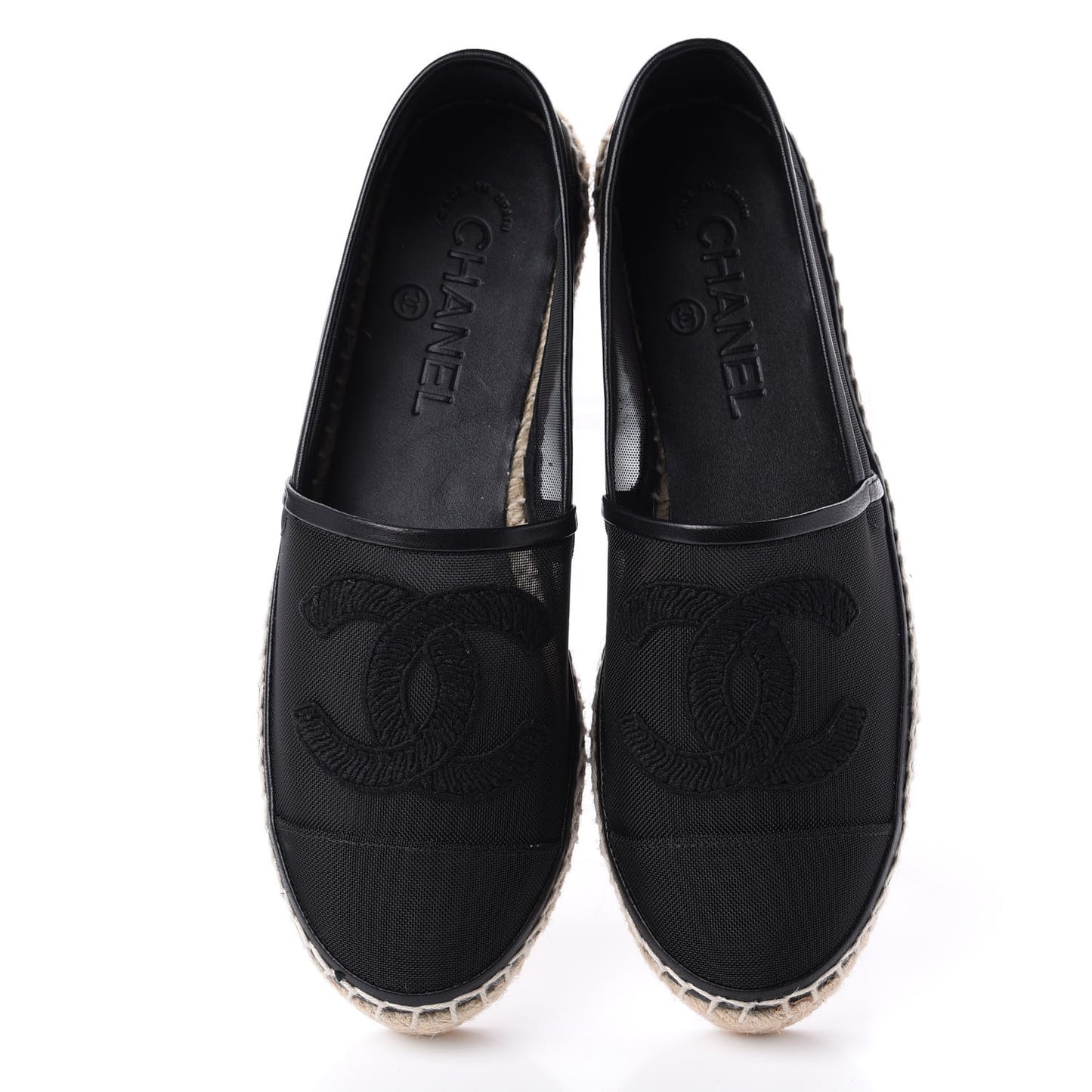 Mesh CC Espadrilles 37 Black