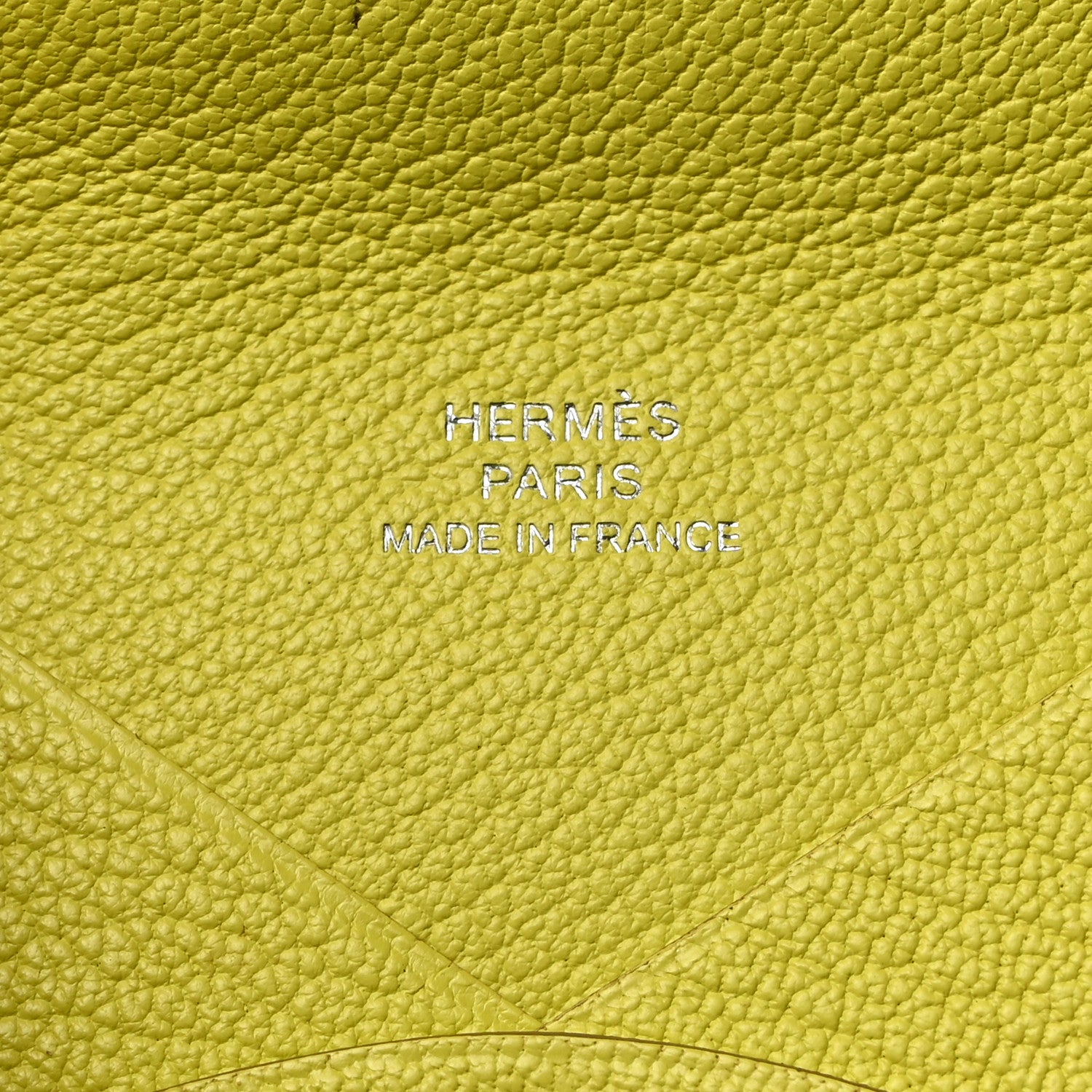 Hermes Chevre Mysore Calvi Card Case Lime 6 of 8