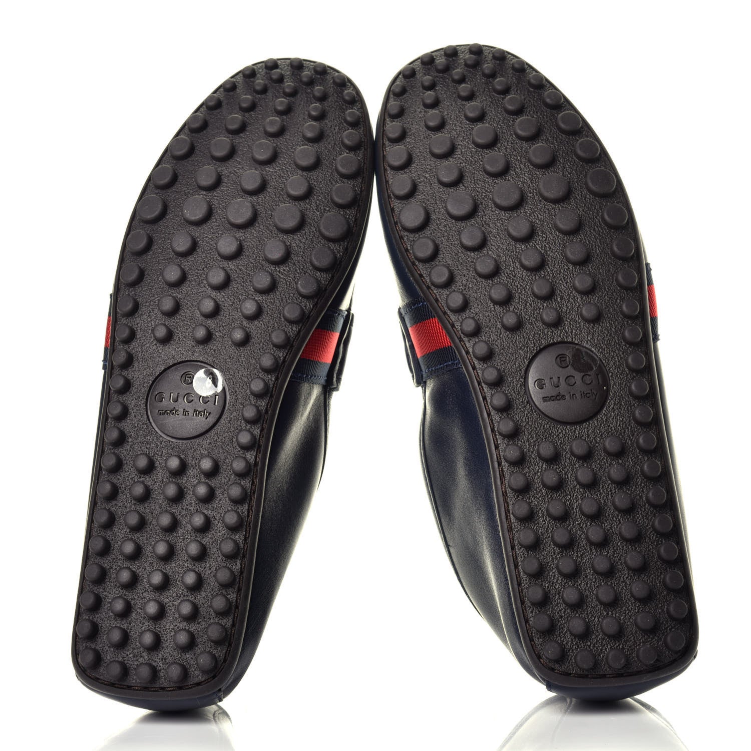Gucci Nappa Web Mens Kanye Driver Loafers 8 Blue 5 of 8