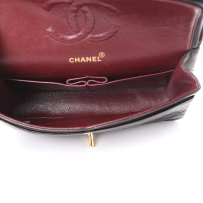 Chanel Lambskin Quilted Medium Double Flap Black 4 of 9