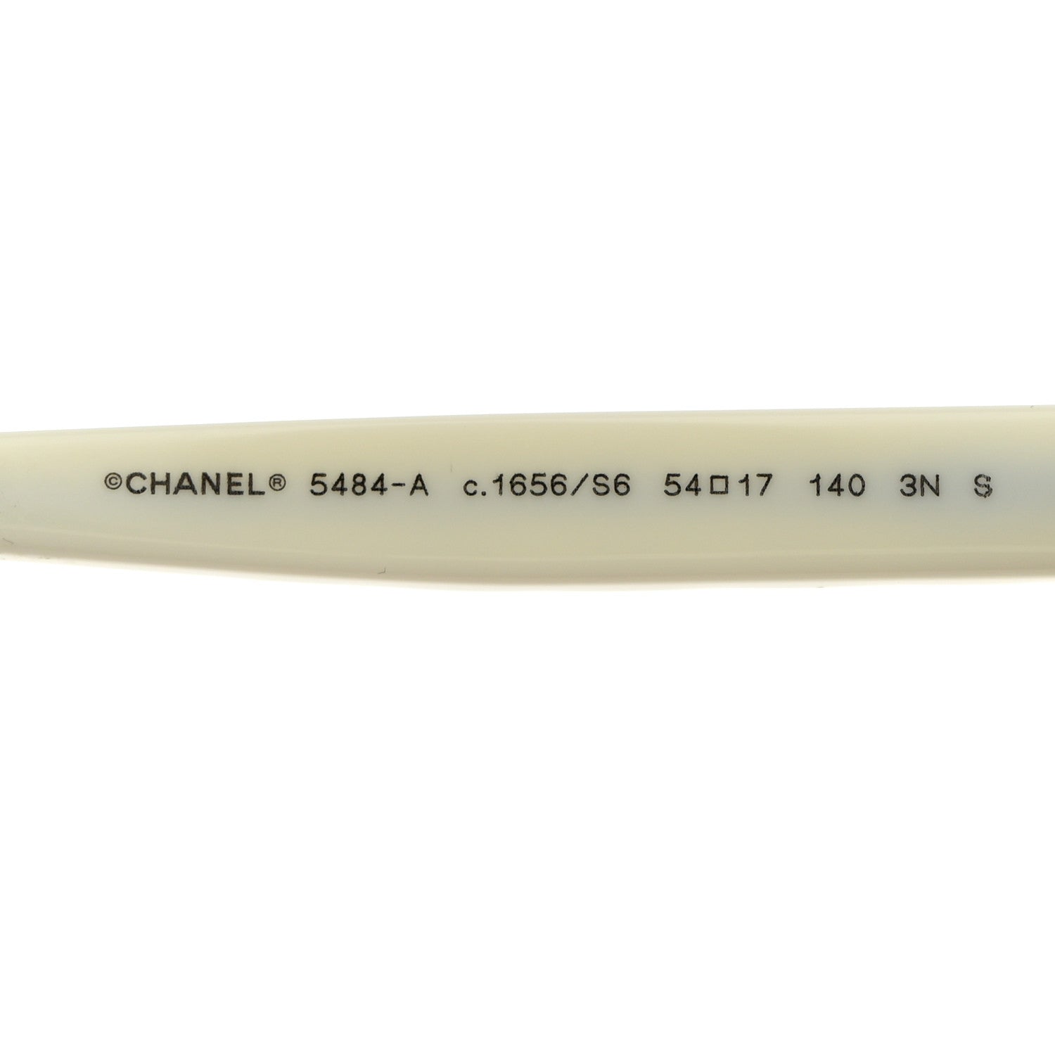 Chanel Acetate Quilted CC Square Sunglasses 5484-A White Black 6 of 7