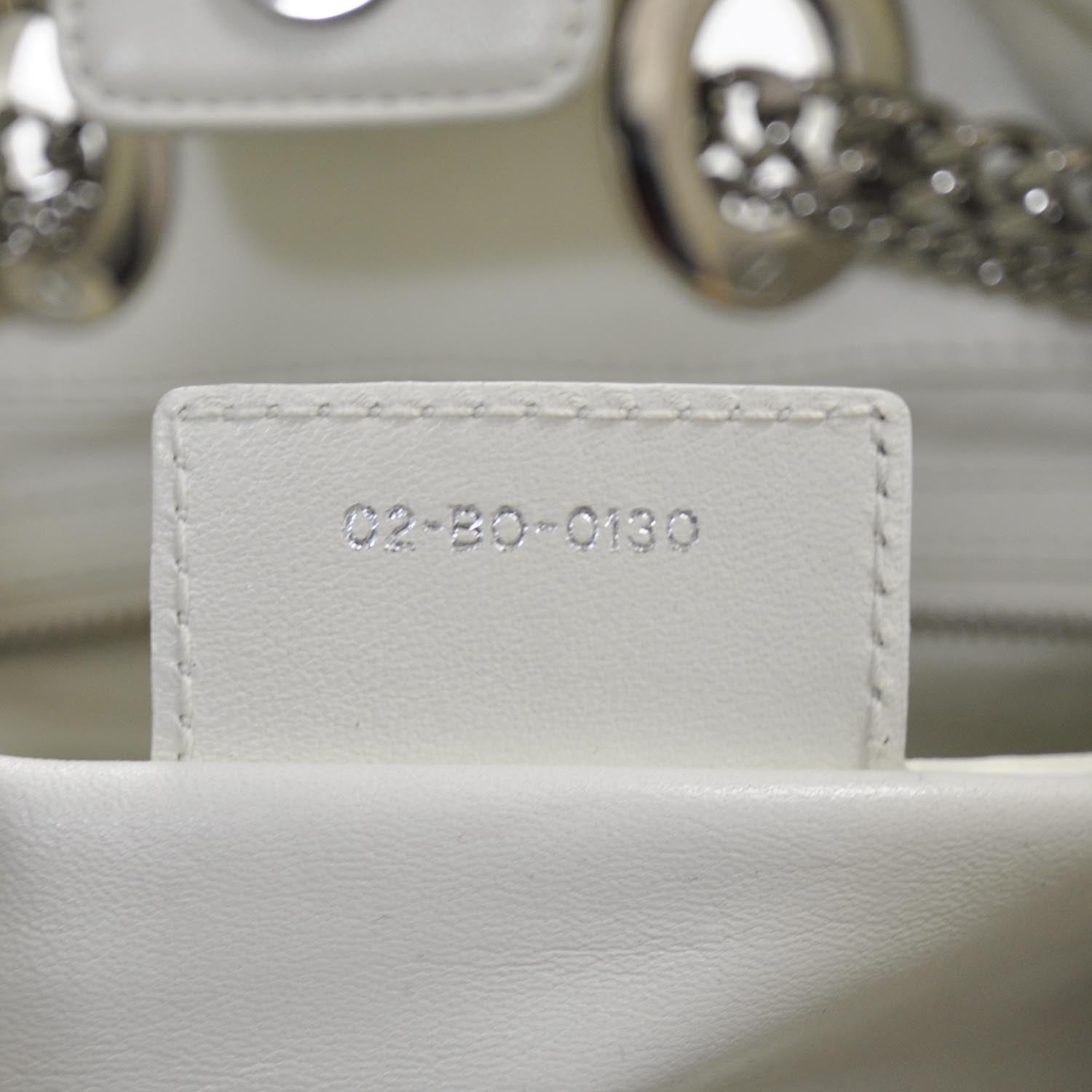 Christian Dior Lambskin Cannage Overstitching Chri Chri Tote White 8 of 8