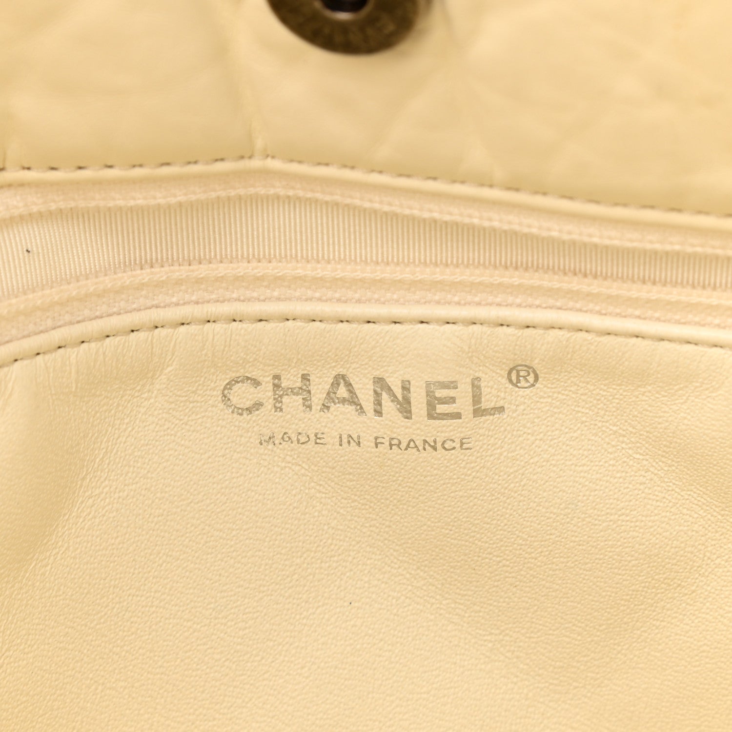 Chanel Aged Calfskin Quilted Reissue 2.55 Tote Ivory 6 of 13