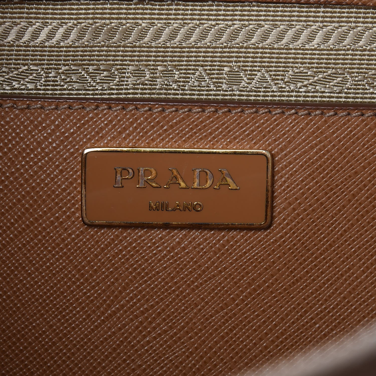 Prada Saffiano Medium Galleria Double Zip Tote Caramel 8 of 12
