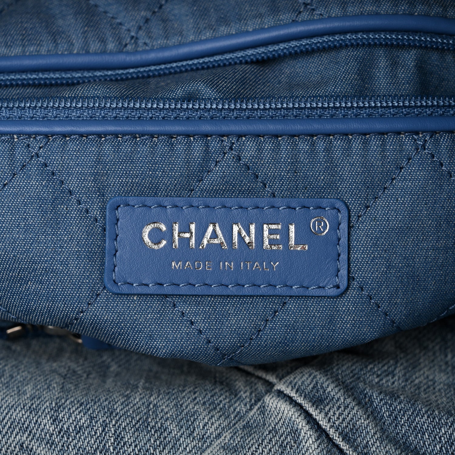 Chanel Denim Quilted Chanel 22 Blue 7 of 12