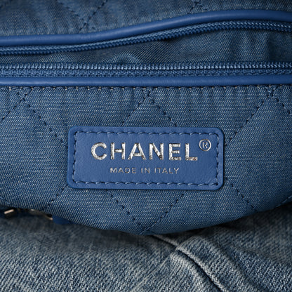 Chanel Denim Quilted Chanel 22 Blue 7 of 12