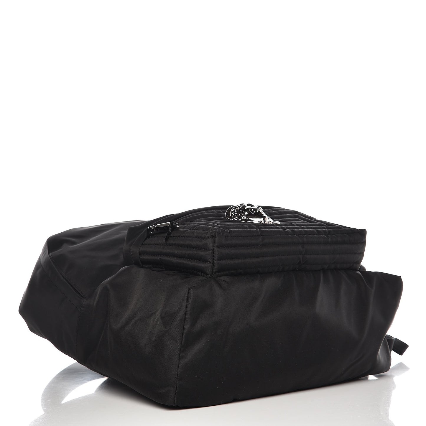 Nylon Palazzo Medusa Backpack Black