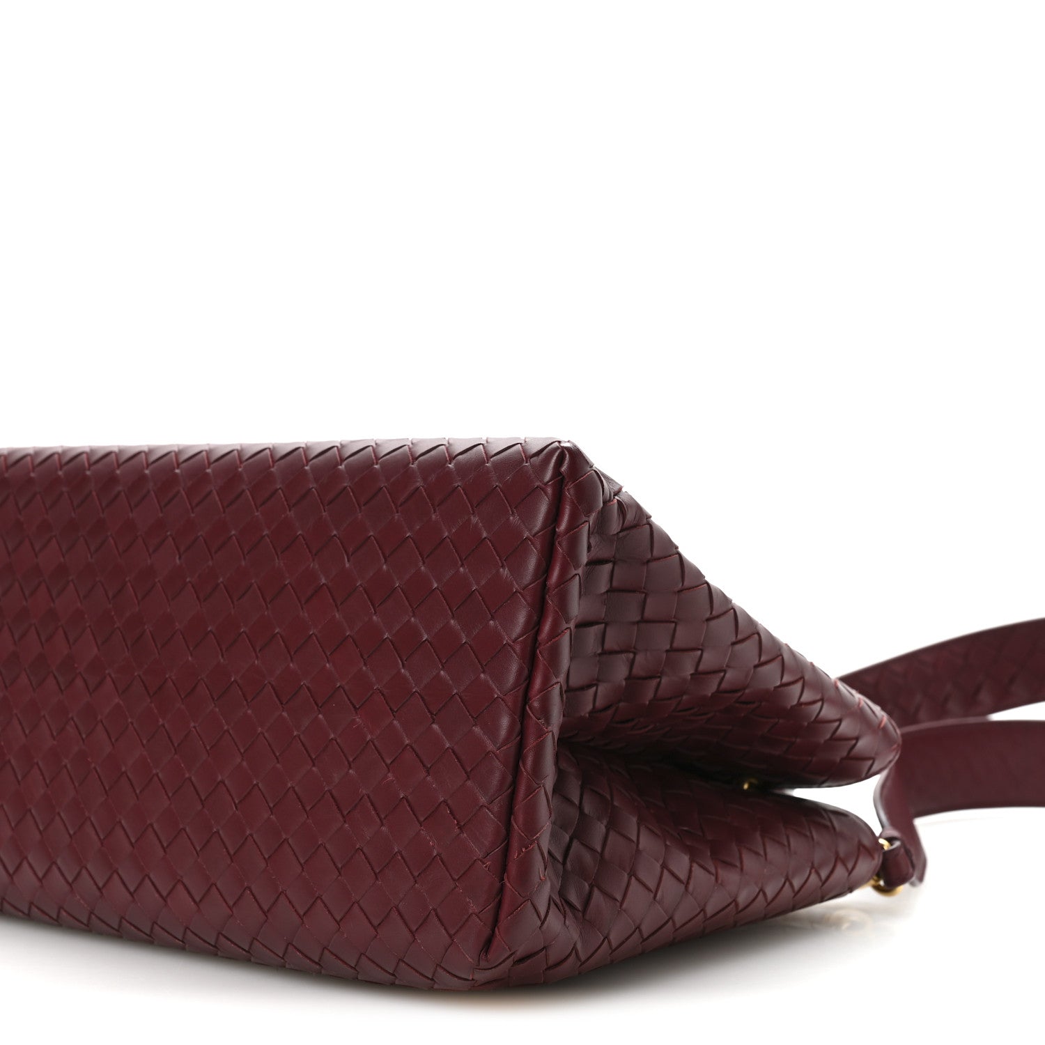 Bottega Veneta Light Calf Intrecciato Small Roma Dark Red 10 of 10