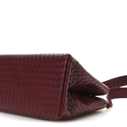 Bottega Veneta Light Calf Intrecciato Small Roma Dark Red 10 of 10