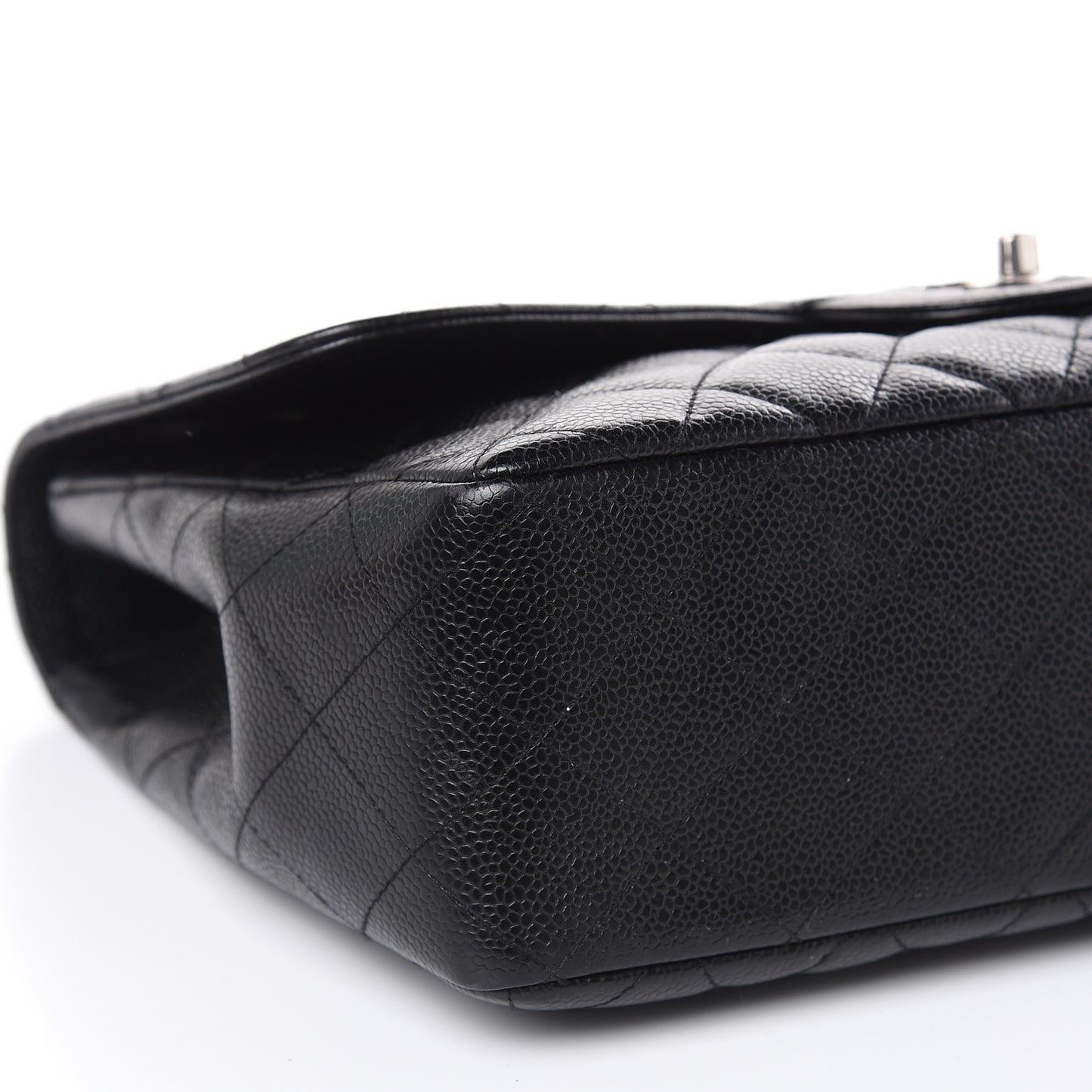 Caviar Quilted Jumbo Single Flap Black