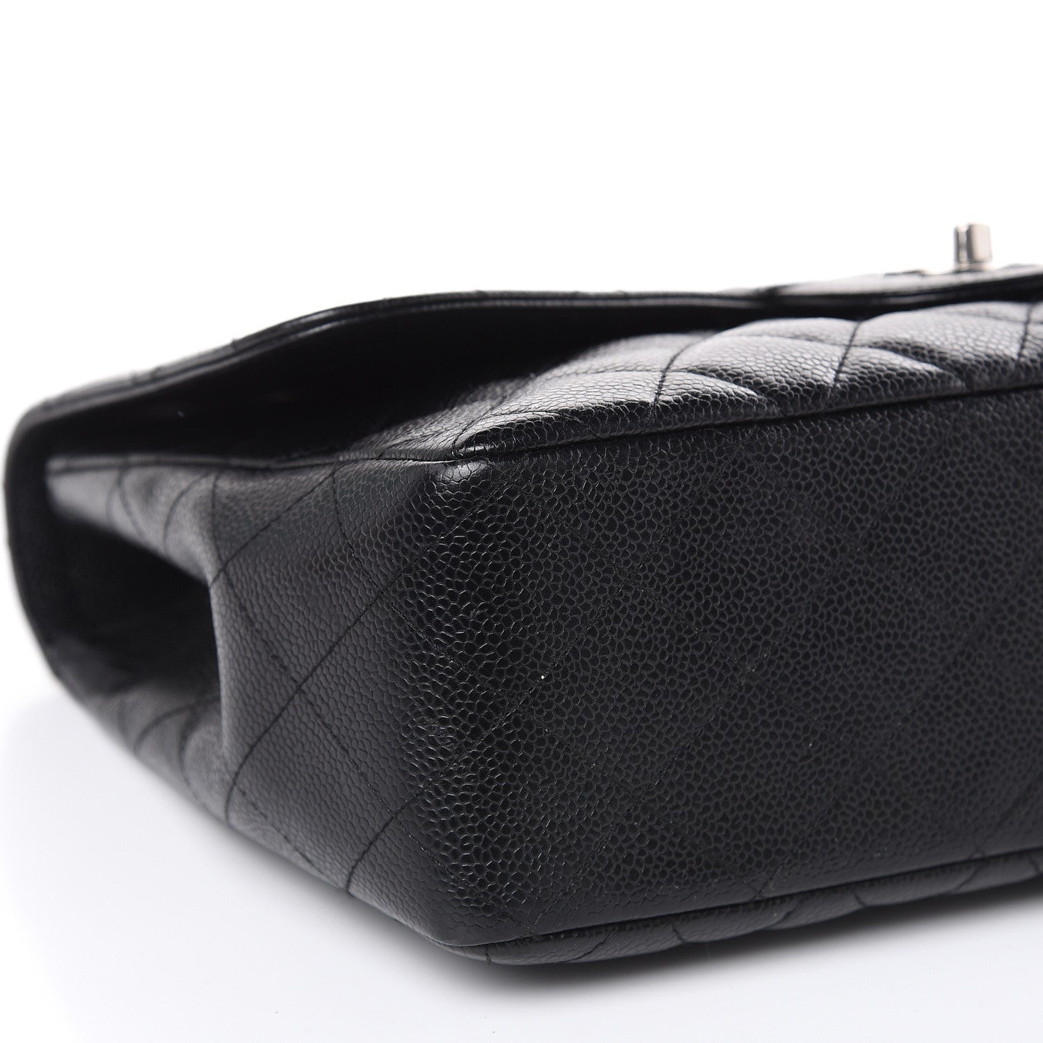 Chanel Caviar Quilted Jumbo Single Flap Black 8 of 12