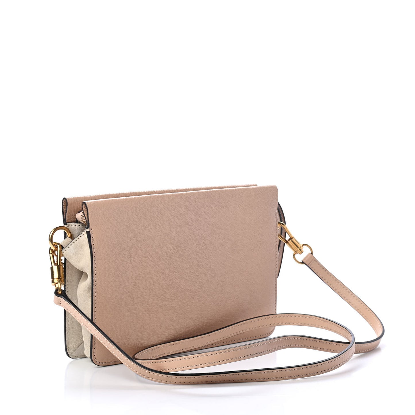 Goatskin Suede Cross 3 Crossbody Bag Powder