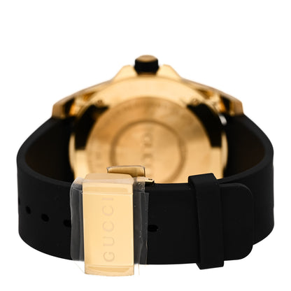 Gucci Stainless Steel Rubber 45mm Dive Snake Quartz Watch Black 3 of 4