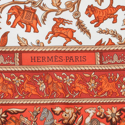 Hermes Silk Chasse En Inde Scarf 90 6 of 6